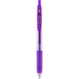 Zseléstoll, 0,33 mm, nyomógombos, ZEBRA &quot;Sarasa Clip&quot;, lila
