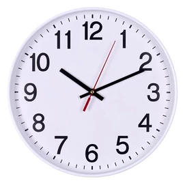 Falióra, 30 cm, OFFICE PRODUCTS, fehér keret