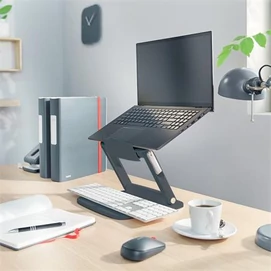 Laptop állvány, állítható, LEITZ &quot;Ergo&quot;, szürke