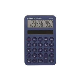 Számológép, asztali, 10 számjegy, MAUL &quot;Eco MD 1&quot;, kék