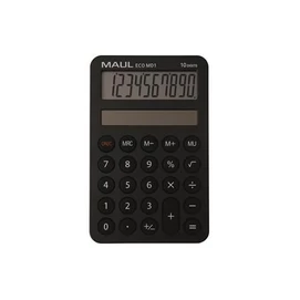 Számológép, asztali, 10 számjegy, MAUL &quot;Eco MD 1&quot;, fekete