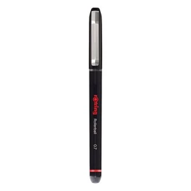 Rollertoll, 0,7 mm, kupakos, ROTRING &quot;Rollerball&quot;, fekete