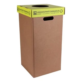 Szelektív hulladékgyűjtő, betétdíjas palackoknak, újrahasznosított, 50 l, RECOBIN &quot;Office&quot;