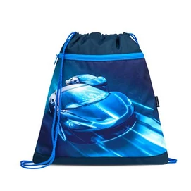 Tornazsák, BELMIL &quot;Racing Blue Neon&quot;, kék, versenyautó
