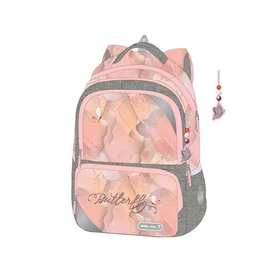 Iskolatáska, cipzáras, BELMIL &quot;Maxi Packspecial T-Shinning Butterfly&quot;, pillangó