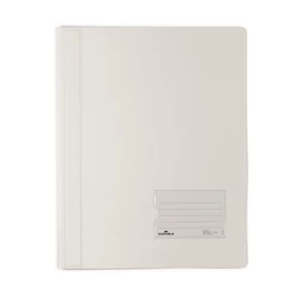 Gyorsfűző, A4, extra erős, DURABLE &quot;DURALUX®&quot;, áttetsző fehér