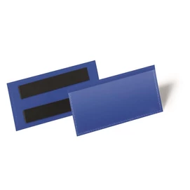 Logisztikai zseb, 100x38 mm, fekvő, DURABLE, mágnessel, sötétkék