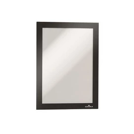 Infokeret, A5, öntapadó háttal, mágneses előlappal, DURABLE &quot;DURAFRAME&quot;, ezüst-fekete