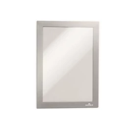 Infokeret, A5, öntapadó háttal, mágneses előlappal, DURABLE &quot;DURAFRAME&quot;, ezüst-ezüst