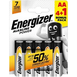 Elem, AA ceruza, 4+1 db, ENERGIZER &quot;Alkaline Power&quot;