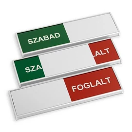 Információs tábla, 200x62 mm, ANTRA &quot;Szabad-Foglalt&quot;
