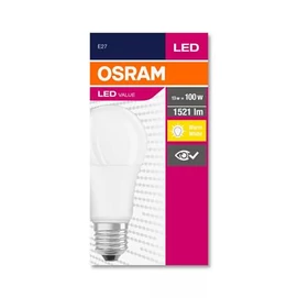 LED izzó, E27, gömb, A60, 13W, 1521lm, 2700K (MF), OSRAM &quot;Value&quot;