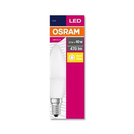LED izzó, E14, gyertya, B35, 5,7W, 470lm, 2700K (MF), OSRAM &quot;Value&quot;