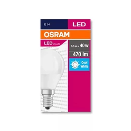 LED izzó, E14, kisgömb, P45, 5,7W, 470lm, 4000K (HF), OSRAM &quot;Value&quot;