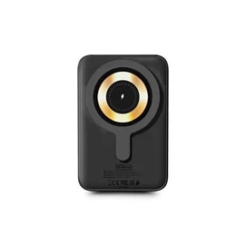 Power bank, mágneses (vezeték nélküli), 10.000mAh, URBAN FACTORY, szénfekete