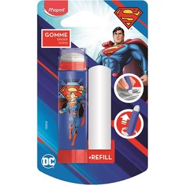 Radírstift, pótbéllel, MAPED &quot;Superman&quot;