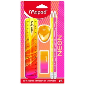Írószer készlet, 5 darabos, MAPED &quot;Neon&quot;