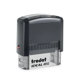 Bélyegző, TRODAT &quot;Ideal 4912&quot;, fekete ház, fekete párnával