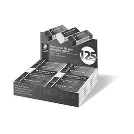 Radír display, STAEDTLER &quot;Mars® Plastic 526, 125 years&quot;, kék-zöld-lila