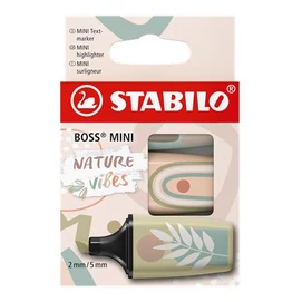 Szövegkiemelő készlet, 1-4 mm, STABILO &quot;Boss Mini Nature vibes&quot;, 3 különböző szín