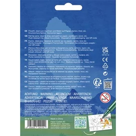 Filctoll készlet, FABER-CASTELL &quot;Dinoszaurusz&quot; 10 különböző szín + 3 metál