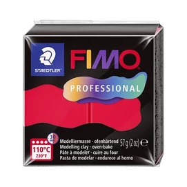 Gyurma, 57 g, égethető, FIMO &quot;Professional&quot;, piros