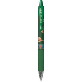 Zseléstoll, 0,32 mm, nyomógombos, PILOT &quot;G-2 One Piece&quot;, zöld