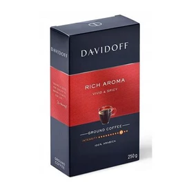 Kávé, pörkölt, őrölt, 250 g, DAVIDOFF &quot;Rich Aroma&quot;