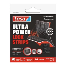 Tépőzáras rögzítőszalag, kétoldalas, 25 x 50 mm, TESA &quot;Ultra Power Lock&quot;