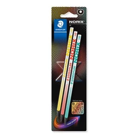 Grafitceruza készlet, HB, STAEDTLER &quot;Norix® 181&quot;, 3 különböző szín