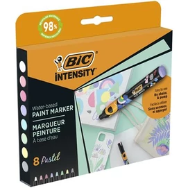 Dekormarker készlet, 1,5 - 2,3 mm, BIC &quot;Paint marker&quot;, 8 különböző pasztell szín