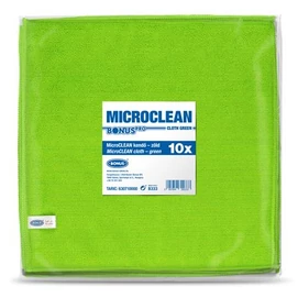 Törlőkendő, univerzális, 10 db, 32x32 cm, BONUS &quot;MicroCLEAN&quot;, zöld