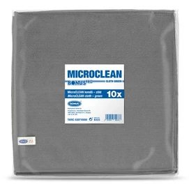 Törlőkendő, univerzális, 10 db, 32x32 cm, BONUS &quot;MicroCLEAN&quot;, szürke