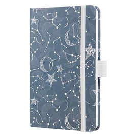 Naptár, A6, heti, 2026, kemény borító, SIGEL &quot;Jolie&quot;, Cosmic Fantasy Blue