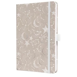 Naptár, A5, heti, 2026, kemény borító, SIGEL &quot;Jolie&quot;, Cosmic Fantasy Beige
