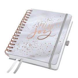 Naptár, spirál, A5, heti, 2026, kemény borító, SIGEL &quot;Jolie&quot;, Glittery Joy