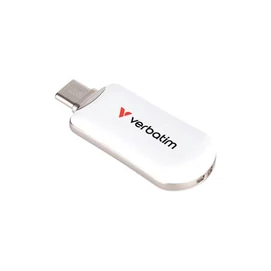 Pendrive, 512GB, USB-C 3.2 Gen1, VERBATIM &quot;Plectra&quot;, fehér