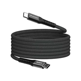 USB kábel, USB-C - USB-C, 1,2 m, 100W, mágneses, VERBATIM, fekete