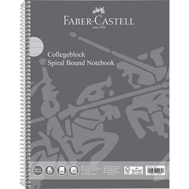 Spirálfüzet, A4, vonalas, 80 lap, perforált, lyukasztott,  FABER-CASTELL