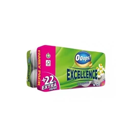 Toalettpapír, 3 rétegű, kistekercses, 16 tekercs, OOOPS &quot;Excellence&quot;, kamilla