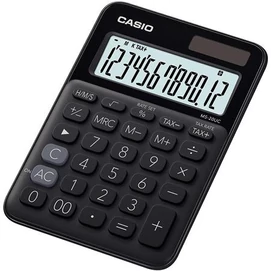 Számológép, asztali, 12 számjegy, CASIO &quot;MS 20UC&quot;, fekete