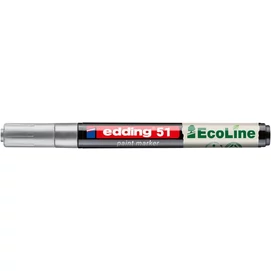 Lakkmarker, 1-2 mm, EDDING &quot;51&quot;, ezüst