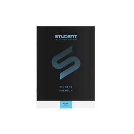 Füzet, tűzött, A4, sima, 32 lap, ICO &quot;Student Premium&quot;, fekete