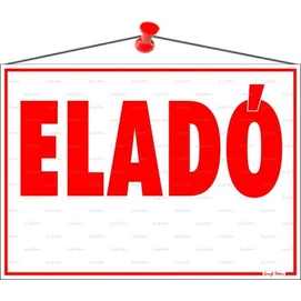 Információs tábla, 35x25 cm, &quot;Eladó&quot;