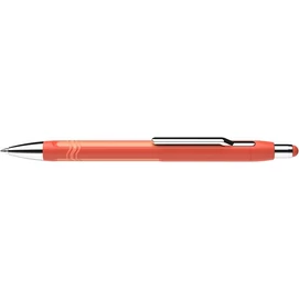 Golyóstoll, 0,7 mm, nyomógombos, érintőképernyőhöz, narancs tolltest, SCHNEIDER &quot;Epsilon XB&quot;, kék