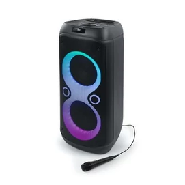 Hangszóró, Bluetooth, mikrofonnal, LED fényekkel, 600W, MUSE &quot;M-1937DJ&quot;, fekete
