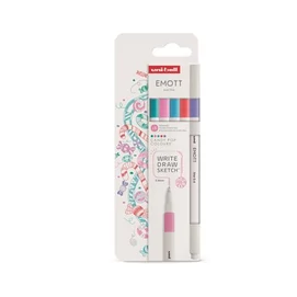 Tűfilc készlet, 0,4 mm, UNI &quot;Emott Candy Pop&quot;, 5 különböző szín