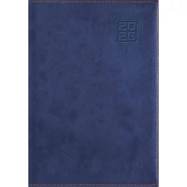 Naptár, tervező, A5, napi, DAYLINER &quot;Square&quot;, kék