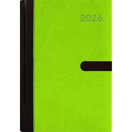 Naptár, tervező, A5, napi, DAYLINER, "Winner", zöld