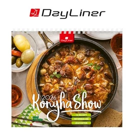 Naptár, asztali, álló, DAYLINER &quot;Konyha Show - Mindmegette&quot;